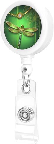 Zelamiee Tribal Ethnic Tie Dye Spiral Retractable Badge Holders with Name Tag Card Reels 360° Swivel Buckle Hanging Key Chain Doctor Volunteer Student Gift in Kuwait