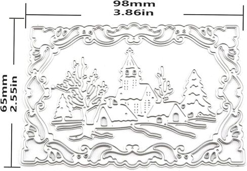 قوالب قطع من سلسلة Longdex لعيد الميلاد قالب استنسل معدني ثلاثي الأبعاد لصنع بطاقات قصاصات الألبوم بنفسك in Kuwait