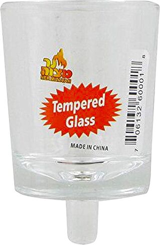 Ner Mitzvah Neironim Glass Shabbos Candle Holders - Premium Quality Clear Votive Cups, Standard Size for Shabbat, Chanukah and Party Decoration in Kuwait