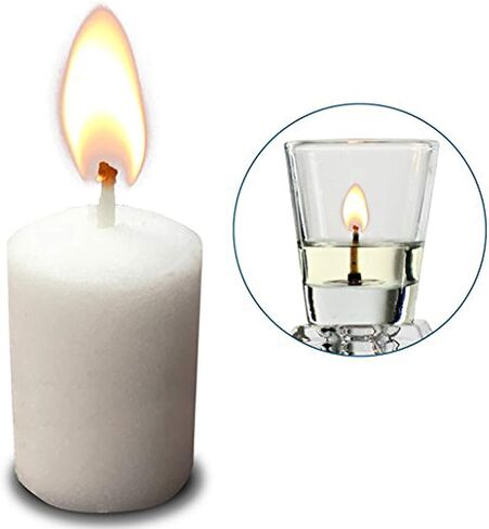 Ner Mitzvah Neironim Glass Shabbos Candle Holders - Premium Quality Clear Votive Cups, Standard Size for Shabbat, Chanukah and Party Decoration in Kuwait