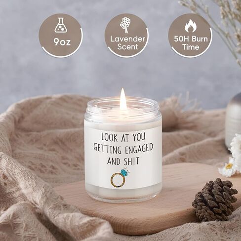 شموع ليدو، هدايا خطوبة للأزواج - هدية خطوبة، هدايا خطوبة مضحكة للنساء، الأصدقاء، الخطيب، العروس، هدايا خطوبة حديثًا، هدايا خطوبة فريدة - هدايا خطوبة لها in Kuwait