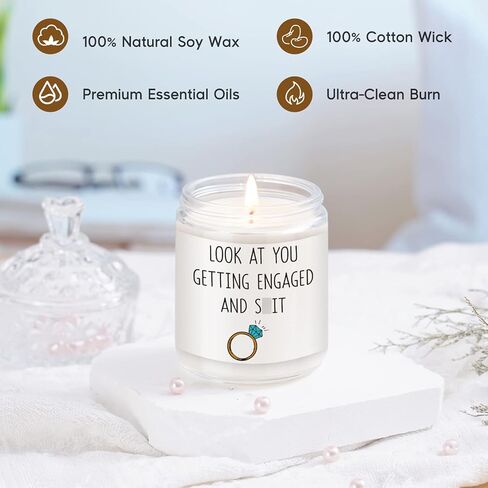 شموع ليدو، هدايا خطوبة للأزواج - هدية خطوبة، هدايا خطوبة مضحكة للنساء، الأصدقاء، الخطيب، العروس، هدايا خطوبة حديثًا، هدايا خطوبة فريدة - هدايا خطوبة لها in Kuwait