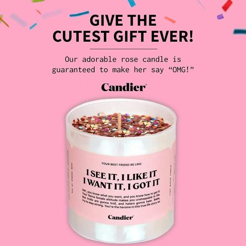 I See It, I Like It Scented Candle, Natural Soy Candle with Orange & Peach Notes, Aromatherapy Candle for Relaxation, Unique Candles Gifts for Women, 60-Hour Burn Time - Candier by Ryan Porter in Saudi Arabia