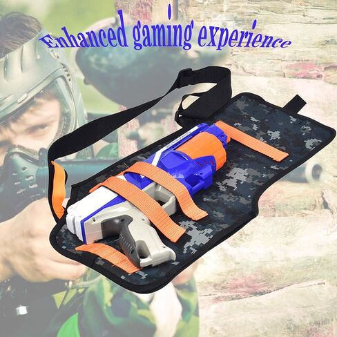 حقيبة ظهر للتخزين لبنادق الألعاب، حقيبة كتف بحزام ناسف تكتيكي قابل للتعديل لسلسلة Nerf N-Strike Elite in Kuwait