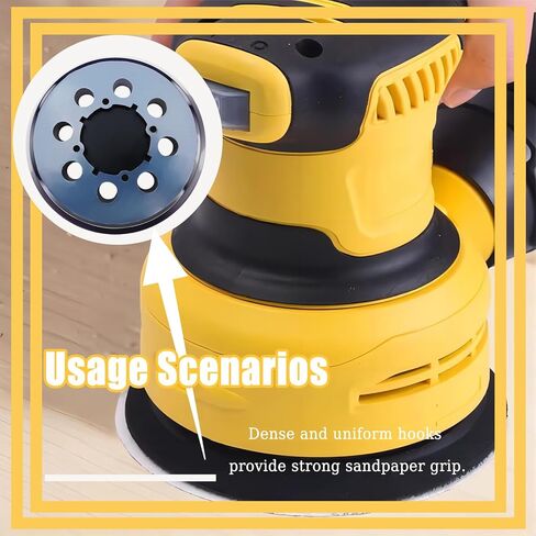 وسادة بديلة بخطاف وحلقة مقاس 5 بوصات و8 فتحات من PEDONY لـ DeWalt DWE6423/6423K، DWE6421/6421K، DCW210B ماكينة سنفرة مدارية عشوائية - 3 عبوات من وسائد الصنفرة لـ DWE64233 وN329079 in Kuwait