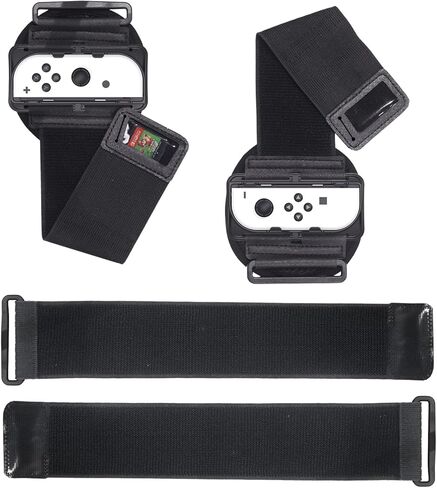 EJGAME ترقية جديدة 2 في 1 لحزام الذراع وحزام الساق متوافق مع Nintendo Switch Sports/Ring Fit Adventure/Just Dance in Kuwait