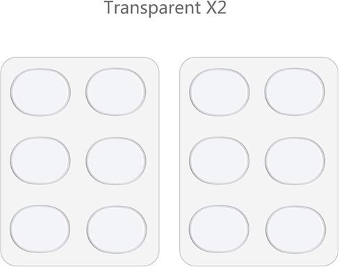 CCOZN 12 قطعة من ملطفات الطبل، وسادات جل الطبل، كاتم صوت الطبل من السيليكون، وسادات هلامية لتلطيف الطبل الناعم، وسادات كتم صوت الطبل الشفافة للتحكم في نغمة الطبول in Kuwait