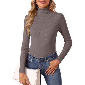 قمصان نسائية بياقة مدورة وأكمام طويلة موضة الخريف ملابس داخلية حرارية أساسية ملابس شتوية 2025 in Kuwait