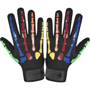 Exote Skeleton Baseball and Softball Batting Gloves for Men Women Youth & Adult Sizes -Short Cuff Breathable Leather Baseball Batting Gloves with Extra Grip in Saudi Arabia