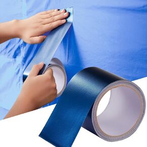 Awning Covers & Tarp Repair Tape - Waterproof Self Adhesive Patch Repair Kit | Patch Tapes for Awnings, Outdoor Canopies, Patio Window Awnings, Gazebos, Tents, RV, Canvas, Boat Covers (Black, 3 Inch) in Kuwait