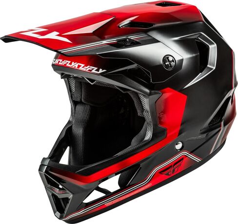 خوذة Fly Racing Rayce للدراجة الجبلية كاملة الوجه/BMX - معتمدة من ASTM F1952 DH، CPSC 1203، CE EN1078، هيكل من سبائك البوليستر، تهوية TFV، بطانة قابلة للإزالة in Saudi Arabia
