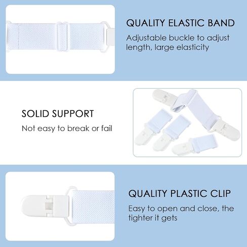 4 Pcs Adjustable Boot Straps for Cowboy Boots, Durable Black Fabric with Elastic Ring＆Sturdy Clips Comfortable and Versatile Boot Accessories for Motorcycle, Garden, Stirrups Leg Straps in Saudi Arabia
