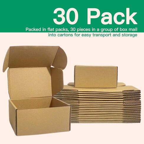 Rongyangtong12x9x4 Inch Shipping Box (pack of 20),Corrugated Mailing Box, Ldeal for Small Business Packaging Mailing in Saudi Arabia