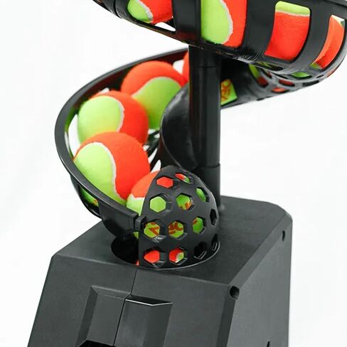 Automatic Tennis Ball Launcher with Remote Control - Adjustable Height & Angle Tennis Serving Machine for Effective Training and Practice in Saudi Arabia