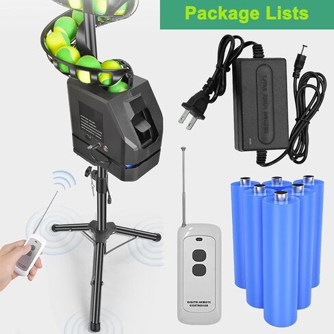 Automatic Tennis Ball Launcher with Remote Control - Adjustable Height & Angle Tennis Serving Machine for Effective Training and Practice in Saudi Arabia