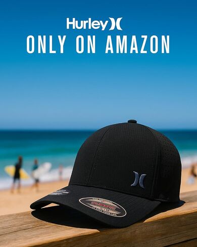 Hurley Men's Baseball Cap - Sweat-Wicking Fitted Baseball Hats for Men (S-XL) in Kuwait