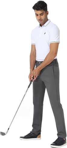 BLUE CHILL Elite Golf Pants for Men, Water Resistant All-Weather Casual Pants, Soft Lightweight, Secure Zip Pockets, Slim Fit in Saudi Arabia