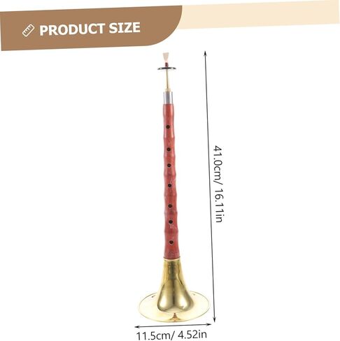 1set Professional Chinese Suona Traditional Wind Instrument Red Sandalwood Beginner-friendly Key of in Kuwait