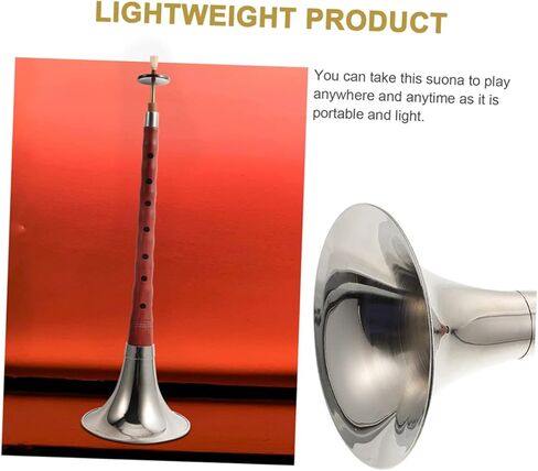 1set Professional Chinese Suona Traditional Wind Instrument Red Sandalwood Beginner-friendly Key of in Kuwait