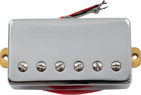 Musiclily Basic Ceramic Covered Guitar Humbucker Pickup Double Coil Pickups Neck Bridge Pickup Set for LP Style Electric Guitar, Chrome in Saudi Arabia