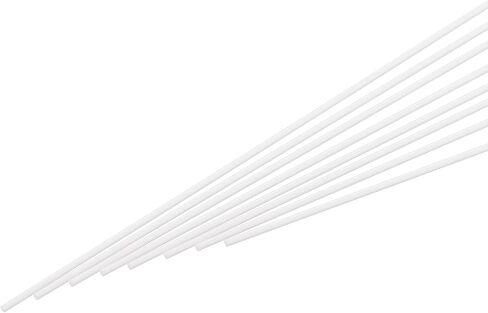 Meccanixity ABS ROD ROD ROD ROTION SOLD BAR 10 مم × 250 مم أبيض للمواد نموذج DIY ، صنع النماذج المعمارية ، طاولة الرمال DIY ، حزمة 1 PCS in Kuwait