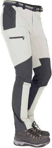 Women's Waterproof Hiking Pants, Lightweight Trekking Pants with Zip Secure Pockets, Adjustable String Hem in Saudi Arabia