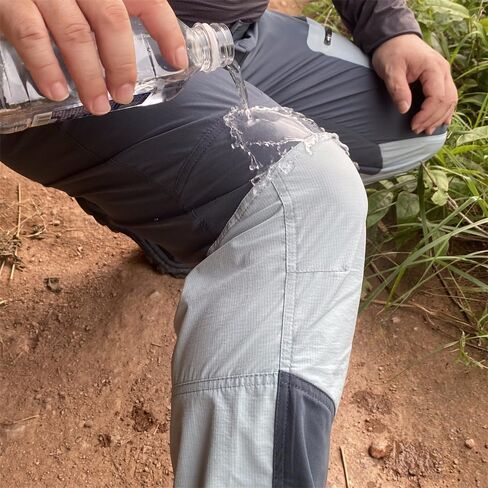 Women's Waterproof Hiking Pants, Lightweight Trekking Pants with Zip Secure Pockets, Adjustable String Hem in Saudi Arabia