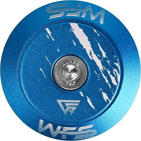 مجموعة سماعات الدراجة بدون خيوط WFS NV.37 مقاس 1-1/8 بوصة لشوك التوجيه بدون خيوط وأنبوب رأس 34 مم - سبائك الألومنيوم CNC، محامل محكمة الغلق للدراجات الجبلية، دراجات الطرق، MTB وBMX، أزرق in Kuwait