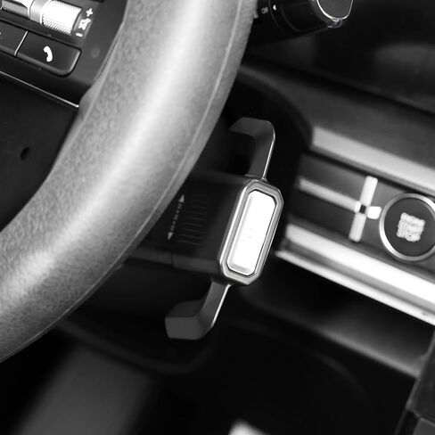 غطاء مقبض التوجيه الخاص بك في عمود التوجيه يتوافق مع Hyundai Santa Fe 2024-2025 ، Tucson 2025 ، Kona 2024-2025 ، Sonata 2023–2025 Accessories (Silver) in Saudi Arabia