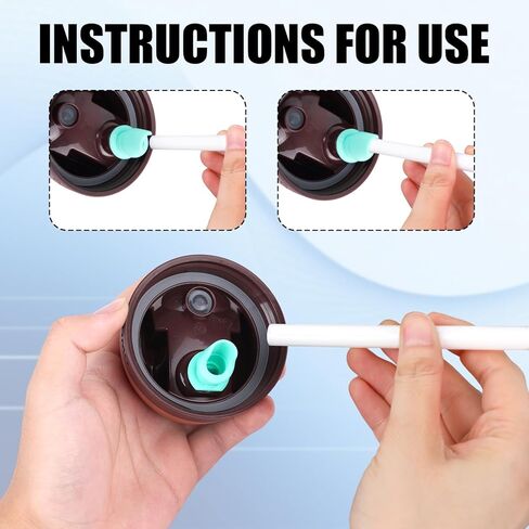 6pcs Drinking Straws for Owala Kids Flip Insulated Water Bottle, Reusable Straw Replacement with Cleaning Brush Tumbler Parts Accessories Compatible with Owala Kids Flip 14oz Cups in Kuwait