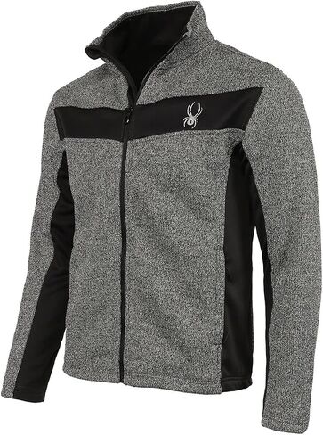 Spyder Men's Constant Full Zip Sweater, Charcoal Heather Medium in Saudi Arabia