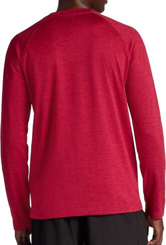 Gaiam Men's Power Long Sleeve Crewneck Top, Standard Fit, Stretch Heavyweight Fleece Material in Saudi Arabia