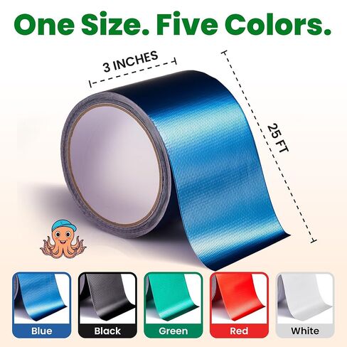 Awning Covers & Tarp Repair Tape - Waterproof Self Adhesive Patch Repair Kit | Patch Tapes for Awnings, Outdoor Canopies, Patio Window Awnings, Gazebos, Tents, RV, Canvas, Boat Covers (Black, 3 Inch) in Kuwait