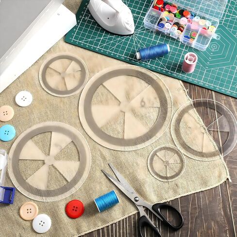 Geyee 5 PCS Circle Ruler Template Template Set Set Dircle Templates for Upenting Arcers Arc ، 5 أحجام (أنيقة) in Kuwait