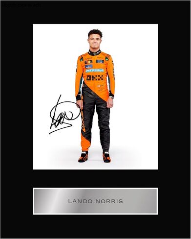 توقيع مطبوع مسبقًا موقع من Lando Norris MCS عرض الصور المثبتة #01 صورة توقيع مطبوعة مقاس 10x8 بوصة in Saudi Arabia