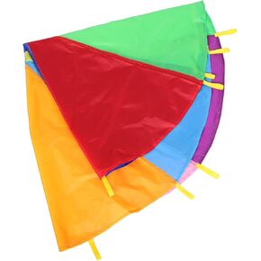 VANZACK Rainbow Parachute for Boys and Girls – Colorful Parachute for Team Building Coordination Games and Group Activities – for Schools Summer Camps and Birthday Parties in Saudi Arabia