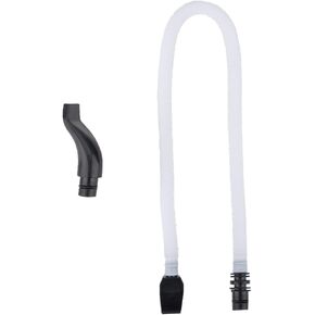 Melodica Tube and Mouthpiece, 57cm Flexible ABS Plastic Air Hose Replacement for Pianica Melodica, White Windpipe with Connector in Kuwait