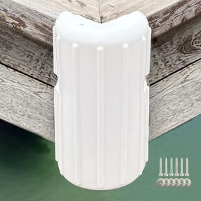 XIALUO Dock Corner Bumper Fender Inflatable Dock Protection 2Pcs White 8"x16" Thickened The UV Marine Grade Resistant Polyvinyl Chloride Materials Protect Docks & Ships from Damage Caused collisions in Kuwait