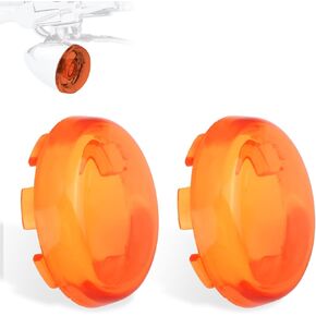 Turn Signal Lens Kit,Front/Rear Bullet Turn Signal Light Replacement Lenses Covers for Harley Sportster 883 1200/Touring Road King Electra Glide Street Glide/Softail/Dyna/V-Rod,Red,2 PCS in Kuwait