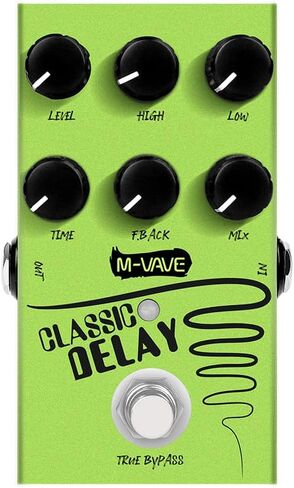 Digital Delay Electric Guitar Effects Pedal - Mini Size, True Bypass, Noise Reduction, Aluminum Alloy, 9V DC Power, 20ms-600ms Delay in Saudi Arabia
