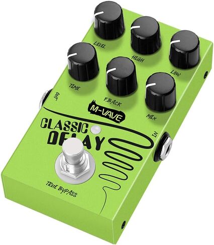 Digital Delay Electric Guitar Effects Pedal - Mini Size, True Bypass, Noise Reduction, Aluminum Alloy, 9V DC Power, 20ms-600ms Delay in Saudi Arabia