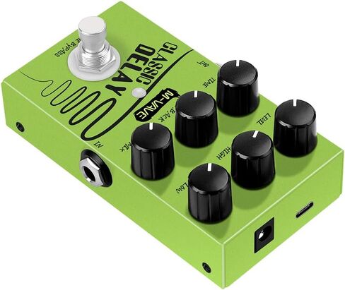 Digital Delay Electric Guitar Effects Pedal - Mini Size, True Bypass, Noise Reduction, Aluminum Alloy, 9V DC Power, 20ms-600ms Delay in Saudi Arabia