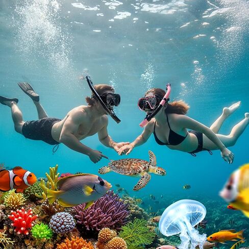 معدات الغطس للأطفال ، قناع الغطس على الغطس ، Scuba Scuba Scuba Snorkel ، تم تعيينه للأعمار من 3 إلى 14 ، 180 درجة من المنظر البانورامي ، وتنفس السلامة بحرية طقم غطس مع غطاء الأنف للسباحة الغطسية ، والسفر in Kuwait