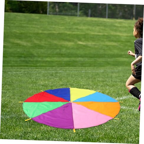 VANZACK Rainbow Parachute for Boys and Girls – Colorful Parachute for Team Building Coordination Games and Group Activities – for Schools Summer Camps and Birthday Parties in Saudi Arabia