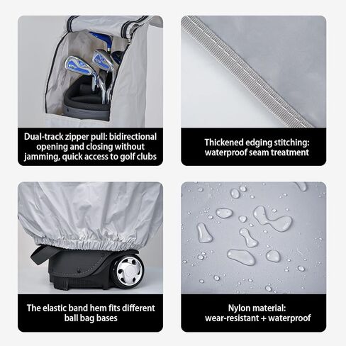 غطاء مطر لحقيبة الجولف، متين مقاوم للغبار، معدات مقاومة للماء أثناء السفر، غطاء مطر لحقيبة الجولف 50.4 بوصة (ارتفاع) × 8.5 بوصة (عرض) × 23.2 بوصة (طول) in Kuwait