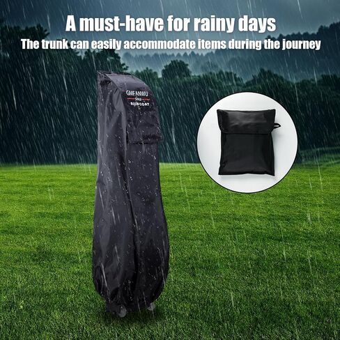 Golf Bag Rain Cover,Durable Dustproof, Travel Waterproof Gear,Golf Bag Rain Hood 50.4" (H) x 8.5" (W) x 23.2" (L) in Saudi Arabia