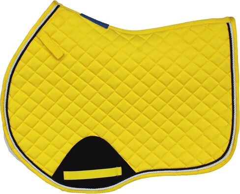 CHALLENGER Horse Contoured English Quilted Lightweight Jumping Saddle Pad Yellow 72TS37YL in Saudi Arabia