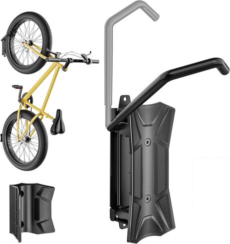 monTEK Bike Wall Mount for 4.5" Tire Width, Swivel Bike Wall Hanger Holds Up to 77lbs, Space-Saving Bike Rack Garage, Heavy Duty Bike Storage for Bedroom Home Office, 2 Pack in Saudi Arabia