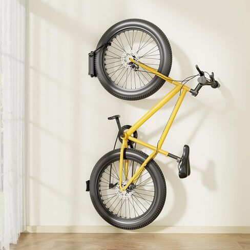 monTEK Bike Wall Mount for 4.5" Tire Width, Swivel Bike Wall Hanger Holds Up to 77lbs, Space-Saving Bike Rack Garage, Heavy Duty Bike Storage for Bedroom Home Office, 2 Pack in Saudi Arabia