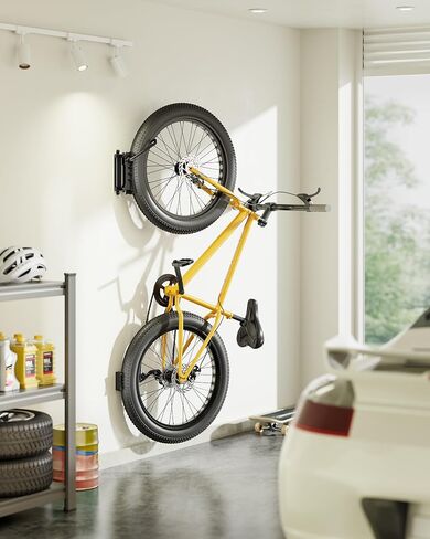 monTEK Bike Wall Mount for 4.5" Tire Width, Swivel Bike Wall Hanger Holds Up to 77lbs, Space-Saving Bike Rack Garage, Heavy Duty Bike Storage for Bedroom Home Office, 2 Pack in Saudi Arabia